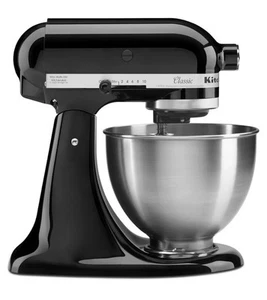 KitchenAid 5K45SSBOB Classic Stand Mixer 4.3 Litre Black - BRAND NEW - Picture 1 of 7