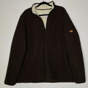 Orvis Sherpa Lined Quarter Zip Sweater Men's Size XXL - Picture 1 of 8