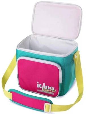 Igloo retrô anos 90 almoço 9 latas saco refrigerador isolado fique fresco - Imagem 1 de 3