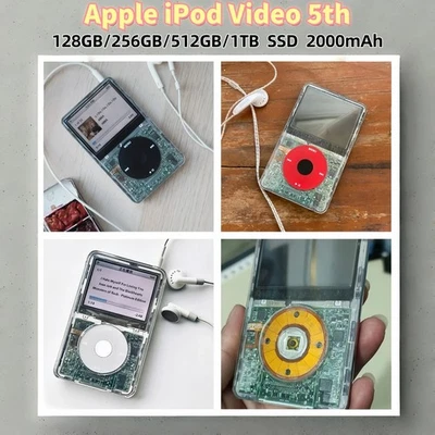 NEW Apple iPod Classic Video 5th 30GB 60GB 80GB 128GB 256GB Modded NEW Battery! - Image 1 of 4