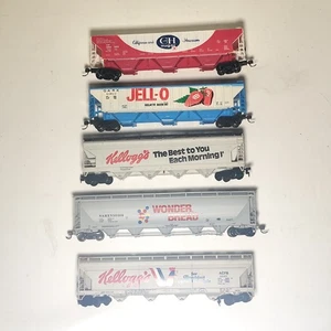 HO Scale Lot 5 Food Advertising Hoppers CH Sugar Jell-O Kellogg's Wonder Hostess - Bild 1 von 6