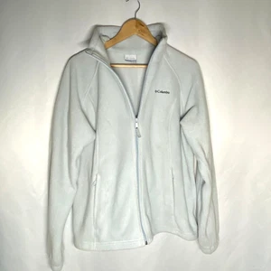 Columbia Benton Springs Fleece Jacket Pale Ice Blue Zip Closure Women's Size XL - Picture 1 of 11