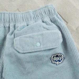 Pantaloncini Golf Wang in velluto a coste da uomo piccoli blu acqua OFWGKTA Preppy - Foto 1 di 11