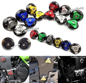 Frame Hole Cap Cover Plug Low & Up For KAWASAKI Ninja 250 250R 300 ZX250 ZX300R - Picture 1 of 56