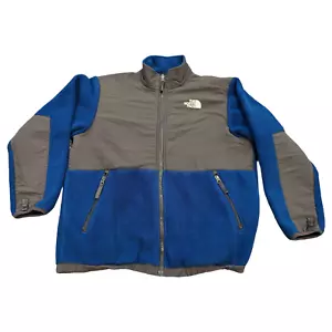 The North Face Jungen XL Denali Jacke Polartec Fleece Full-Zip blau grau Damen M - Bild 1 von 6