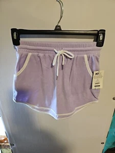 NWT Juniors Size S(3-5) No Boundaries Purple Knit Piped Mini Skirt Pockets - Picture 1 of 9