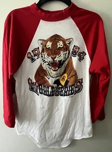 Vtg 80’s Detroit Tigers World Series 1984 T Shirt Fits Men’s S/XS MLB - Picture 1 of 9