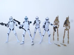 STAR WARS Hasbro The Vintage Collection : Clone Trooper VC45 & Battle Droid VC78 - Imagen 1 de 24