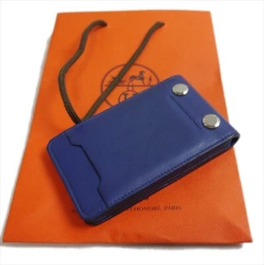 Authentic HERMES Card case, business card holder Leather #45 - Picture 1 of 12