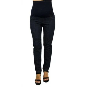 TATIANA'S MATERNITY JEANS 8000 DARK WASH SKINNY BOYFRIEND CHOOSE SIZE NEW - Picture 1 of 4