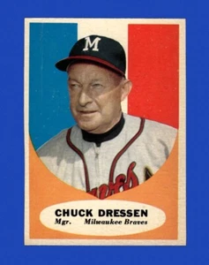 1961 Topps Set-Break #137 Chuck Dressen Mgr NR-MINT *GMCARDS* - Picture 1 of 2