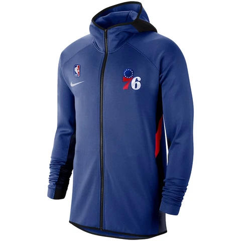 Philadelphia 76ers Nike Showtime Performance Full-Zip Jacket Hoodie - Large Cover
