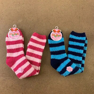 Mopas Women's Size 9-11 Colorful Striped Soft Cozy Knit Crew Socks 2 Pairs NWT - Image 1 of 4
