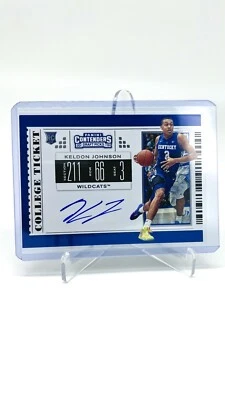 2019 Panini Contenders Draft Picks Keldon Johnson Rookie Rc On Card Auto Clean - Image 1 of 2
