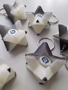 *GLOWS!!* Ghost Shell Destiny Fan Made Keychain Ring - Kingslayer (Taken) Ghost - Picture 1 of 4