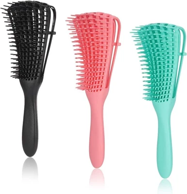 LAVEN & IVORY Detangling Brush Detangler Hair Brush for Curly Hair Afro America Textured 3a to