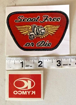 Lote de 2 tatuajes temporales Vespa Scoot Free y KYMCO - ENVÍO GRATUITO Foto 1 de 2