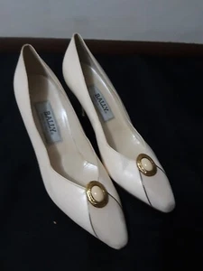 Vintage Bally Womens Size 8.5 Dress High Heels Made In Italy - Picture 1 of 6
