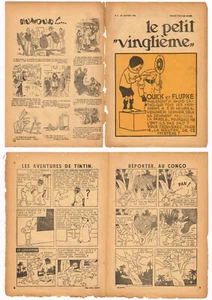 PETIT VINGTIèME/XXème  1931  n°     3  TINTIN  CONGO ABE - Imagen 1 de 1