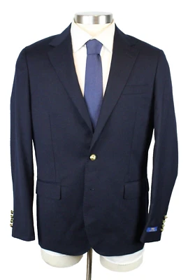 Polo Ralph Lauren Blazer 44 R Mens Navy Wool Classic Fit Two Button Sport Coat - Image 1 of 4