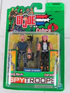 G.I. Joe vs. Cobra Gung Ho vs. Zarana Spy Troops 2003 Hasbro 3 3/4 pulgadas NUEVO - Imagen 1 de 5