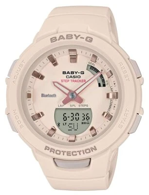 CASIO BABY-G G-SQUAD BSA-B100-4A1JF Beige Women's Watch 2018 New in Box - image 1 of 4