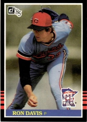 1985 Donruss Ron Davis Minnesota Twins #120 - Image 1 of 2