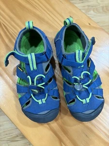 Keen Seacamp II CNX Sandals Unisex Blue Washable Close Toe Play Waterproof Kids - Picture 1 of 7