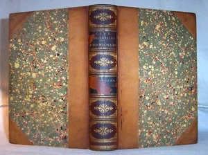 1876 First Edition Life Lord Macaulay Vol. I Sheldon Armorial Bookplate Leather - Picture 1 of 13