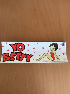Betty Boop YO BETTY Car Bumper Window Locker Sticker Decal 3"X9" - Picture 1 of 3