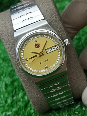 LUXURY VINTAGE RADO VOYAGER SQUARE AUTOMATIC WATCH SWISS MADE 70s MEN & RARE - Image 1 of 4