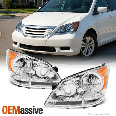 Fits 2008 2009 2010 Honda Odyssey Headlights Headlamps 08 09 10 Left + Right - Image 1 of 4