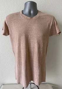 Vtg 1970’s Hanes Blank T Shirt Men L (Fits S/M Long) Salmon Pink 70’s: 18” X 27” - Picture 1 of 5