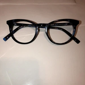 Warby Parker Eyeglasses Sadie 174 Blue Black 46-19-140 Frames Only - Picture 1 of 12