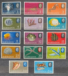 BARBADOS, Elisabeth II, 1965, Sc#267-280, full set, MNH OG,VF- XF, cat~35$ - Picture 1 of 1