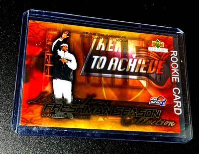 Tarjeta de baloncesto Lebron James Rookie 2003 Upper Deck RC juego de los Lakers #55 campeón Foto 1 de 4