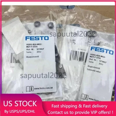 1PC New VUVG-B10-M52-MZT-F-1T1L FESTO 573417 Fast Shipping Solenoid Valve - Image 1 of 3
