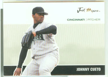 Tarjeta de autógrafos de Johnny Cueto Cincinnati Reds 2007 Just Foto 1 de 1