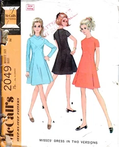 Vintage McCall's Sewing Pattern #2049 Size 12 1989 Retro Uncut - Picture 1 of 2