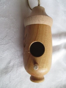 Wooden HUMMINGBIRD HOUSE for Outside Nesting~Garden Window Hanging Bird House - Picture 1 of 7