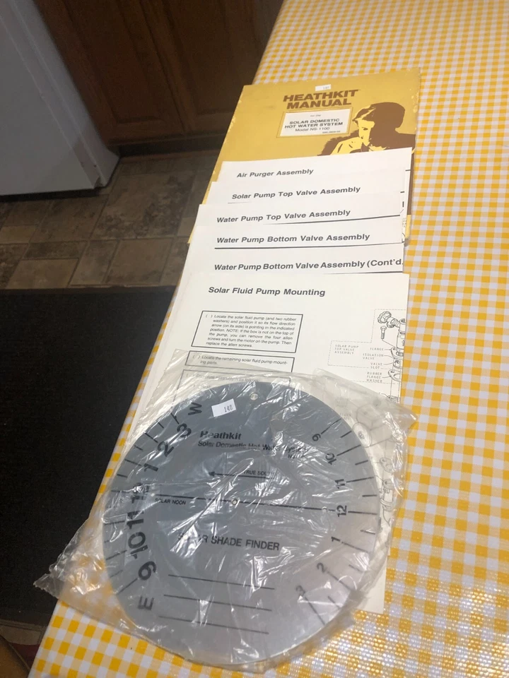 MUY RARO SISTEMA SOLAR DE AGUA CALIENTE SANITARIA Heathkit Modelo NS-1100 + Extras LEER Foto 1 de 4