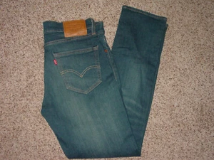 Mens Levi 511 Blue Flex Big E Premium Slim Jeans Size 33x32 - Picture 1 of 7