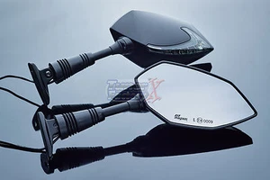 FIT Ninja ZX-10R ZX1000E 2008 09 10 LED TurnSignal MIRROR SET DRL fuction - Picture 1 of 5