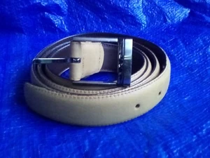  X 1 ONE OLD USED  BELT LEATHER FRONT SYNTHETIC BACK BUEKLE 46-117 AUSTRALIAN - Photo 1 sur 1
