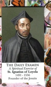 Saint St. Ignatius - the Daily Examen (2" x 3 1/2") Heavy Paperstock Holy Card - Picture 1 of 2