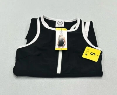 Pantalón corto activo sin mangas para mujer Sage Collective con vestido, negro, talla S Foto 1 de 4