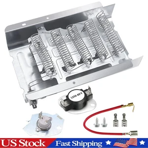 279838 Dryer Heating Element & 279816 Thermostat Combo Pack fit Whirlpool Roper - Picture 1 of 6
