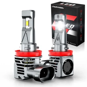 2X H11 H9 H8 LED Headlight Fog Light Bulbs for Mitsubishi Triton MR 2018-2022 - Picture 1 of 10