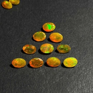 AA Quality Natural Ethiopian Opal Oval Cut Loose Gemstone 11 Pcs 5*7 MM 5 CT - Picture 1 of 6
