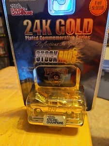 1998 Racing Champions 24k Gold Reflections in Gold Stock Rods #99 Jeff Burton - Picture 1 of 2